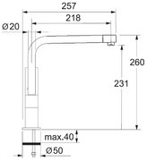 Смеситель Franke Planar 010 хром фото 2 в Новосибирске